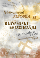 Folkloras kopas ARTAVA 35 gadu jubilejas koncerts - sadziedāšanās RUDENISKI ES DZIEDĀJU attēls
