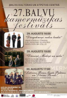 XXVII Balvu kamermūzikas festivāls attēls