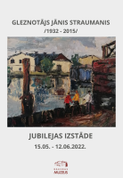 Gleznotāja Jāņa Straumaņa 90 gadu jubilejas piemiņas izstāde attēls