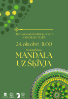 Meistarklase MANDALA UZ ŠĶĪVJA attēls